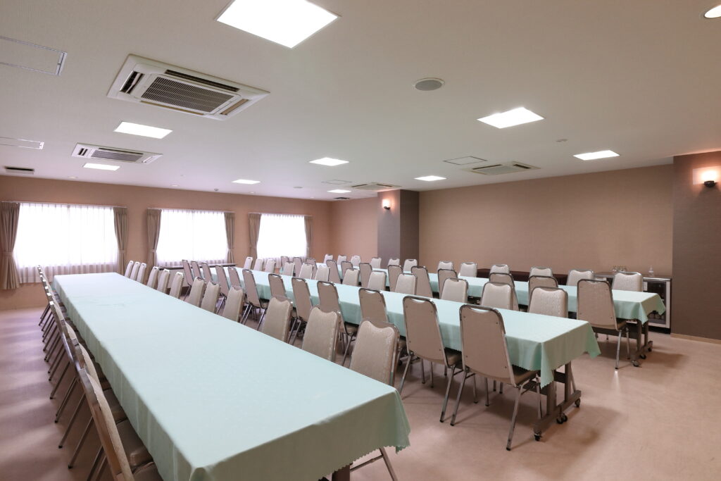 堺市堺区の葬儀会館敬愛シビックホール堺のお食事室の写真