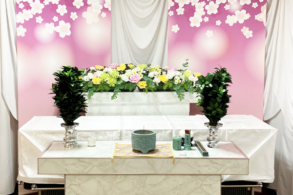 福祉葬の祭壇例